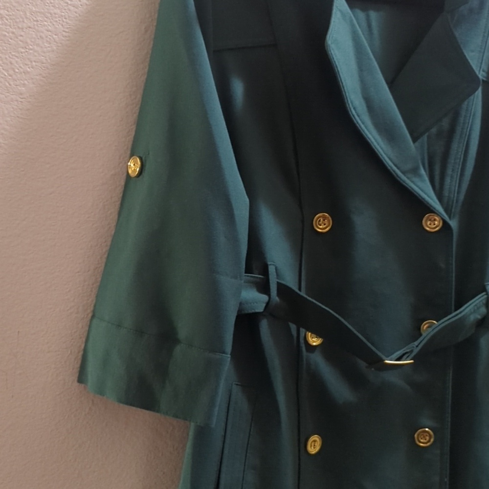 Sharagano Double Breasted Trench Dress LNC - Picture 9 of 13